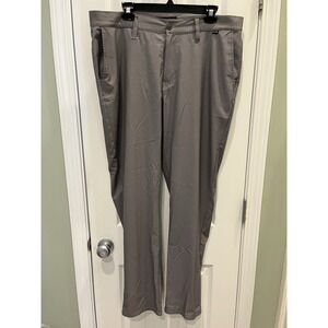 Travis Mathew Gyoza‎ Pants Men's 36x32 Performance Golf Striped Gray Stretch